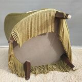 Driver toad velvet iridescent green chamarrée of fringes