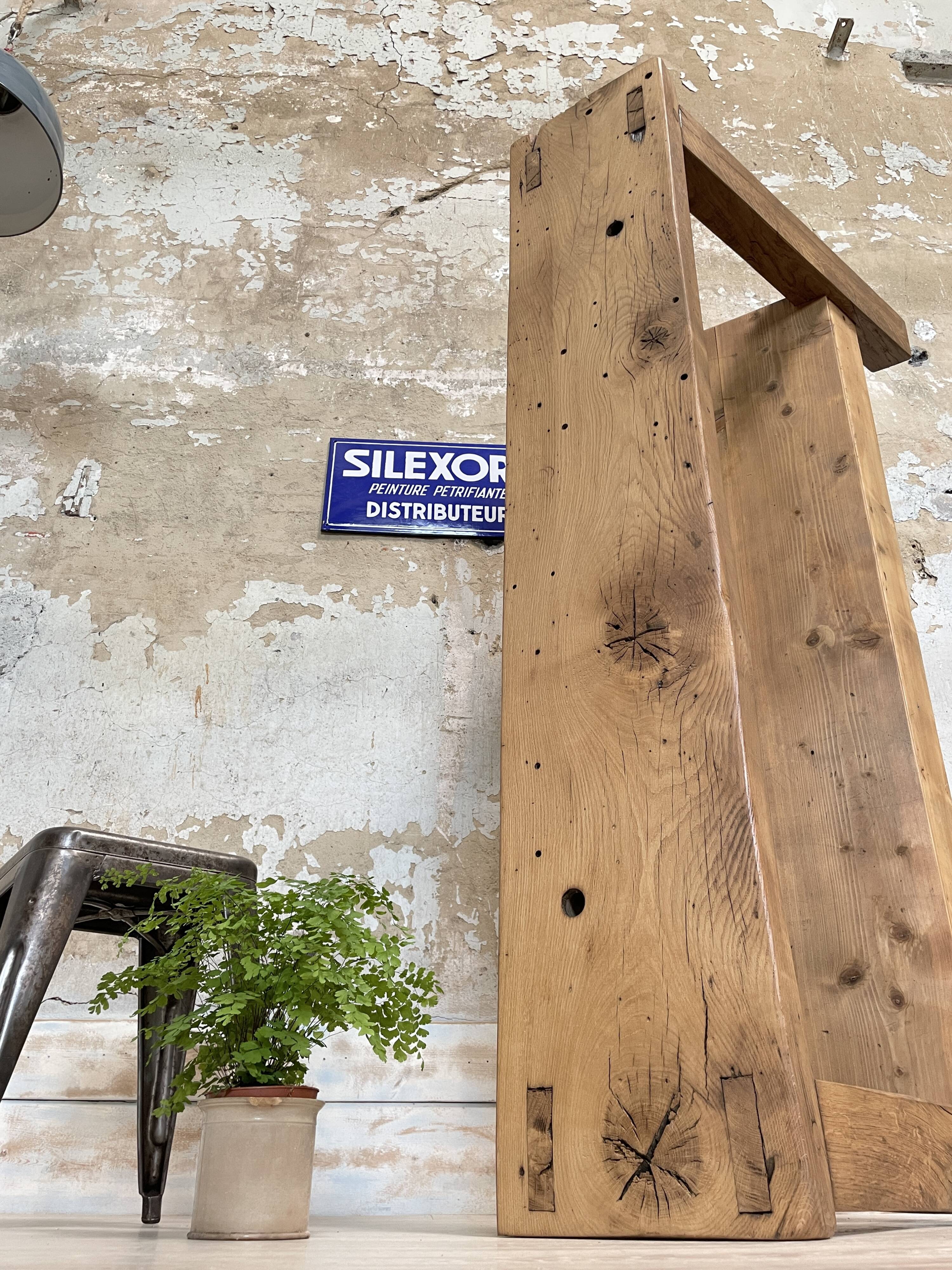 Workshop workbench in solid oak