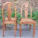 Art Deco oak chandy chairs 1930
