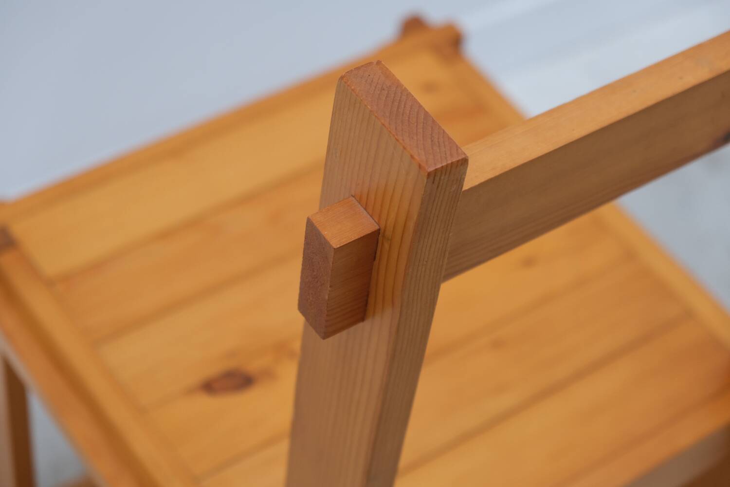 Solid pine chair, 1970