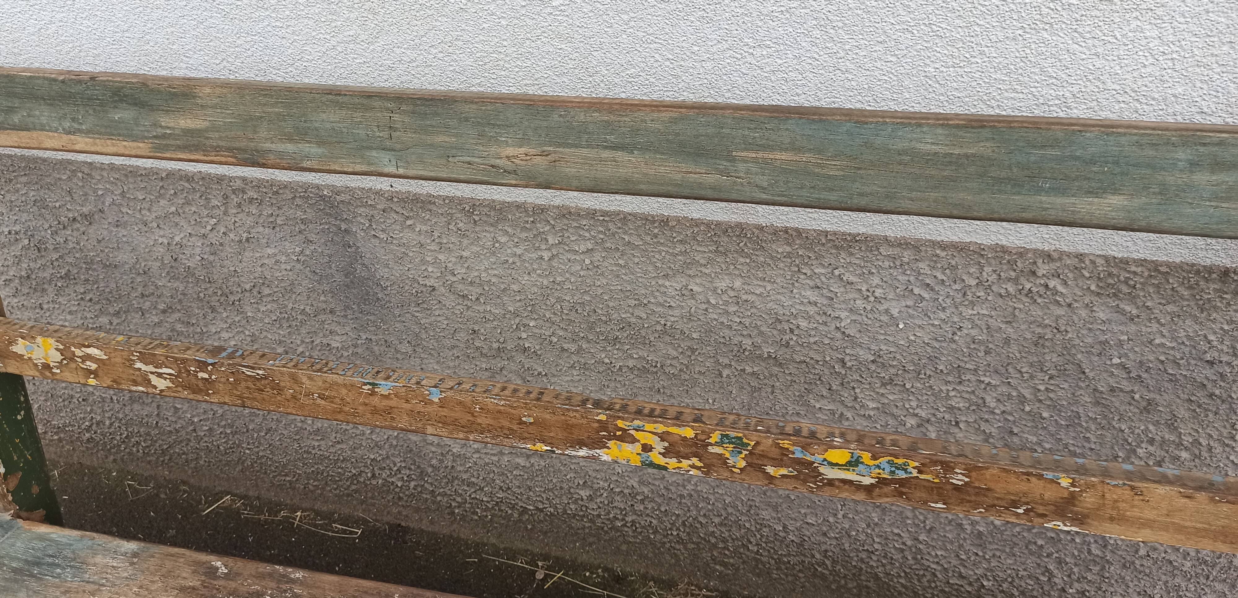 Old wooden bench with beautiful patina