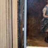 Oil on canvas to the girl