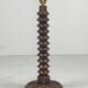 Lampe de table moderniste française en bois tourné dans le style de Charles Dudouyt, années 1930-1950