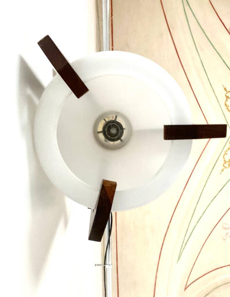 Midcentury Modern Stilnovo Rosewood Pendant, Italy 1950