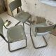 Trio de chaises Tubax 1950