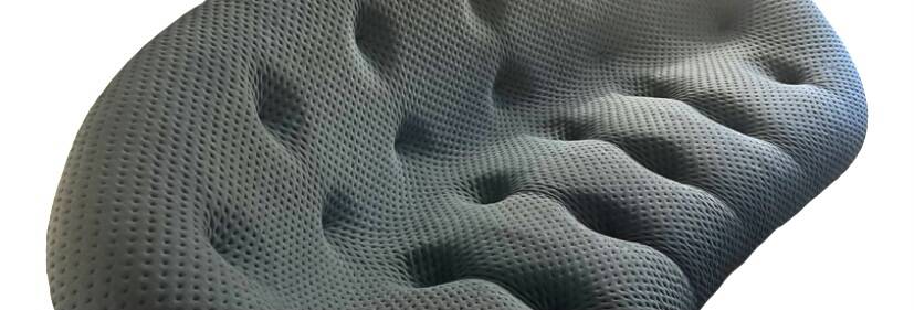 High-end black Ploum sofa at Ligne Roset