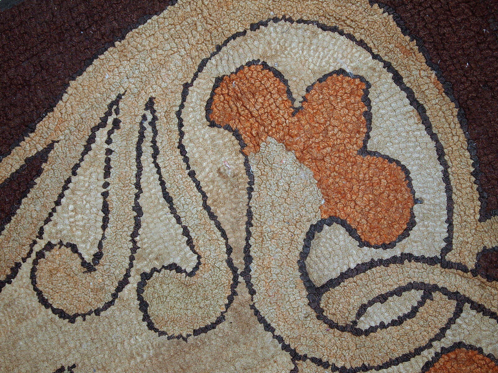 Carpet former American hooke made hand 76x130cm 1900