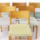 Set of 6 Vintage Beech Dining Chairs, Germany 1970s, Restored Wooden Dining