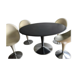Table ronde bombo designer Stefano