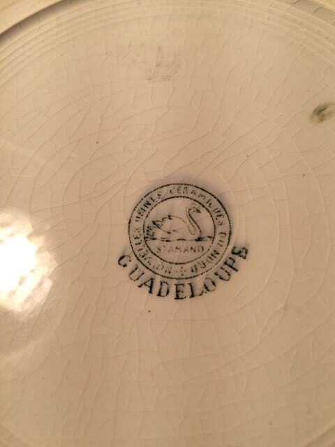 Trio of plates green tones