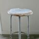 Wooden and metal high stool, 1960s