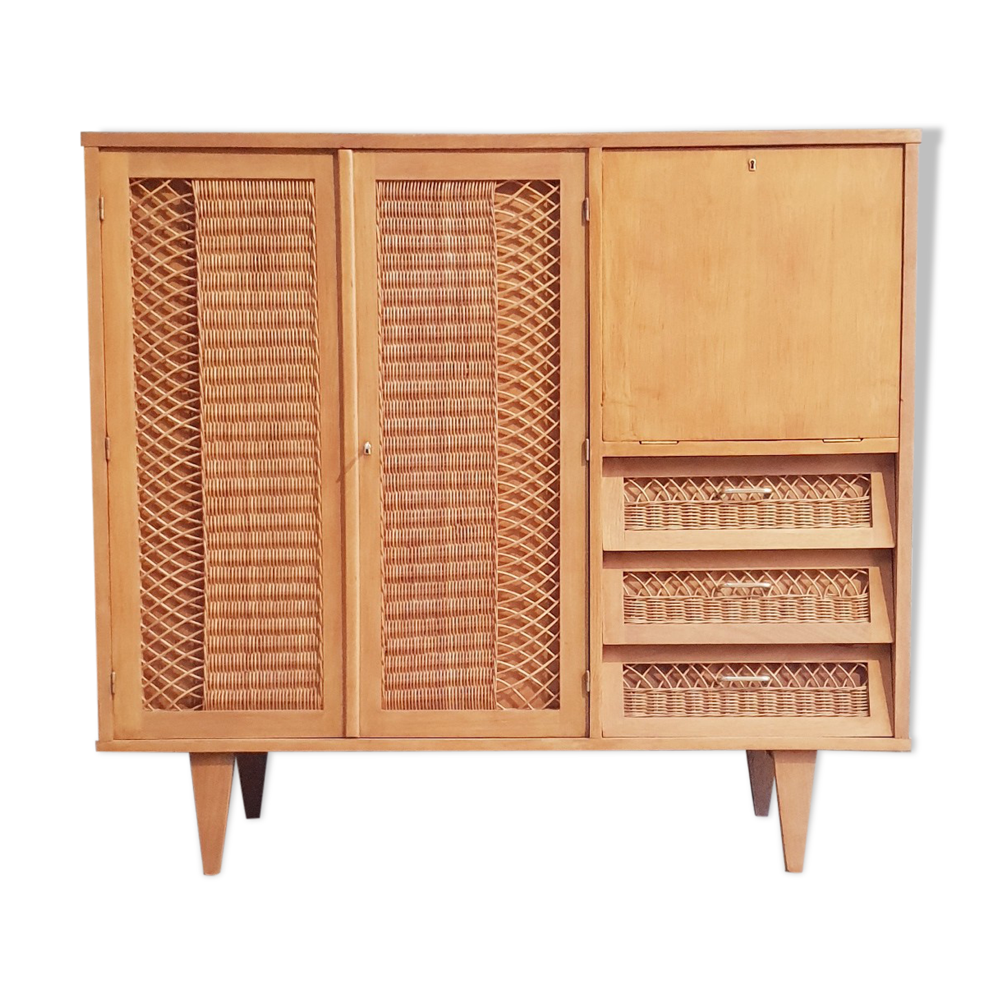 Rattan cabinet cabinet