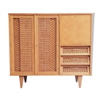 Rattan cabinet cabinet