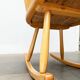 Mid-Century rocking chair model WK-S 7 in beech by Arno Lambrecht for Wk Möbel, 1950s.