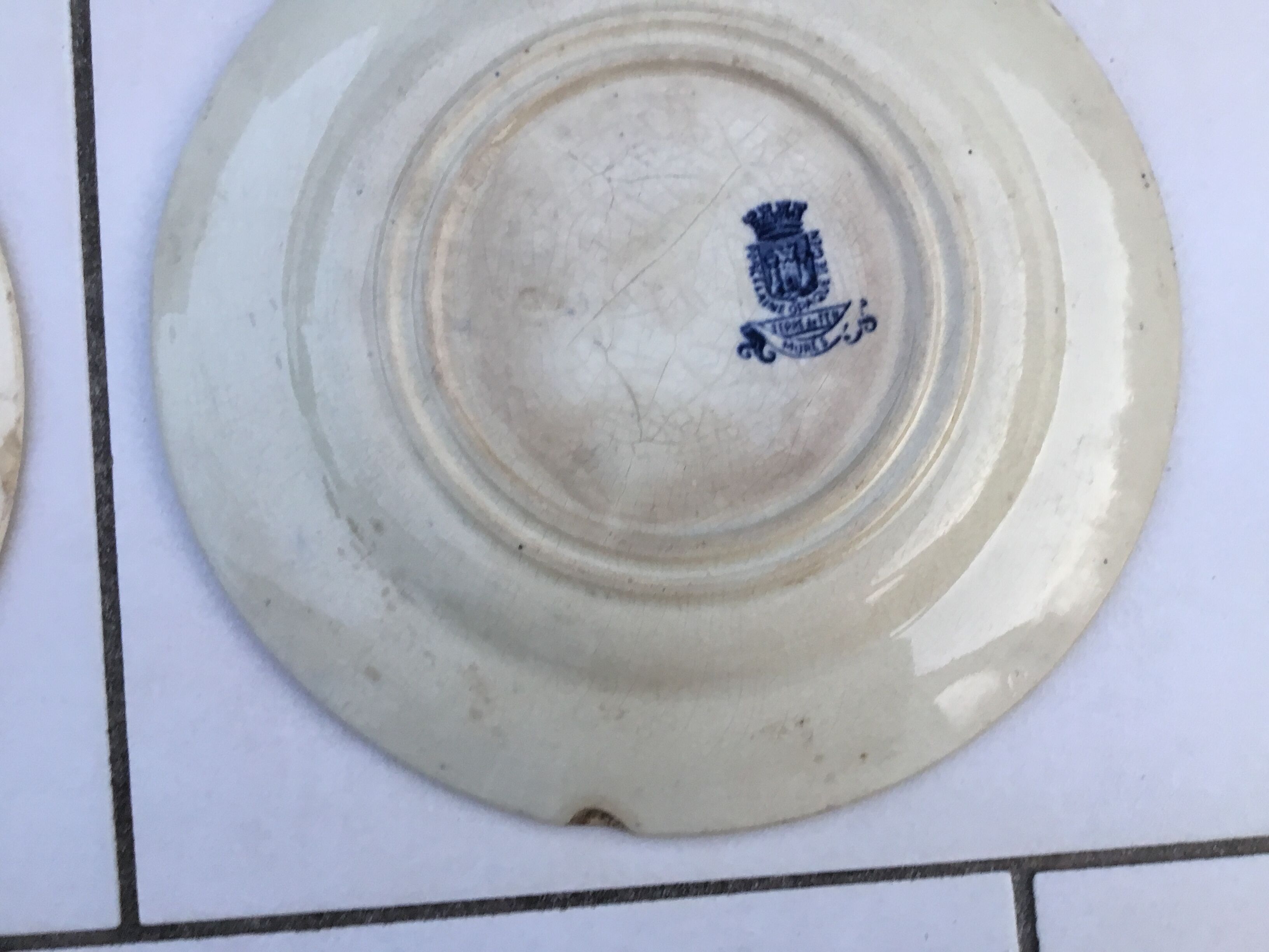 Plates made Gien, Terre de Fer