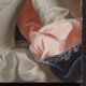 Antique 19th century portrait painting of a noblewoman