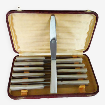 Coffret de 12 couteaux vintage