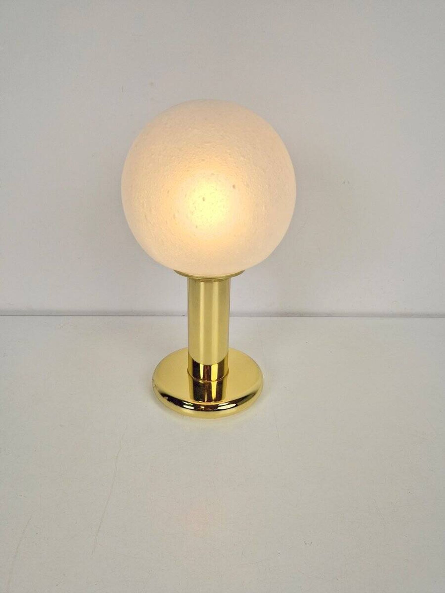 Vintage Sphere Table Lamp in Brass by Targetti Sankey, Italy, 1960s