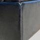 De Sede DS-76 sofa, black leather, modular, Switzerland, 1970s