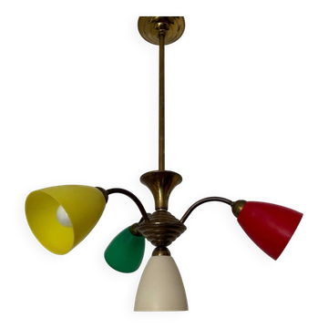 Multicolored chandelier from the 50s