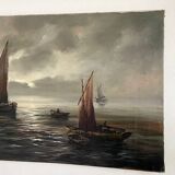 Oil on canvas E. Colin