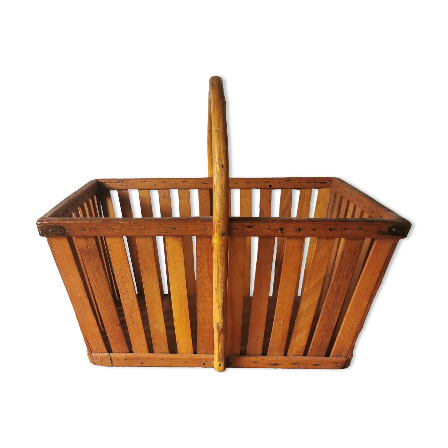 Old wooden basket