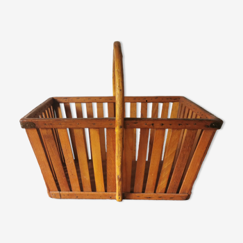 Old wooden basket