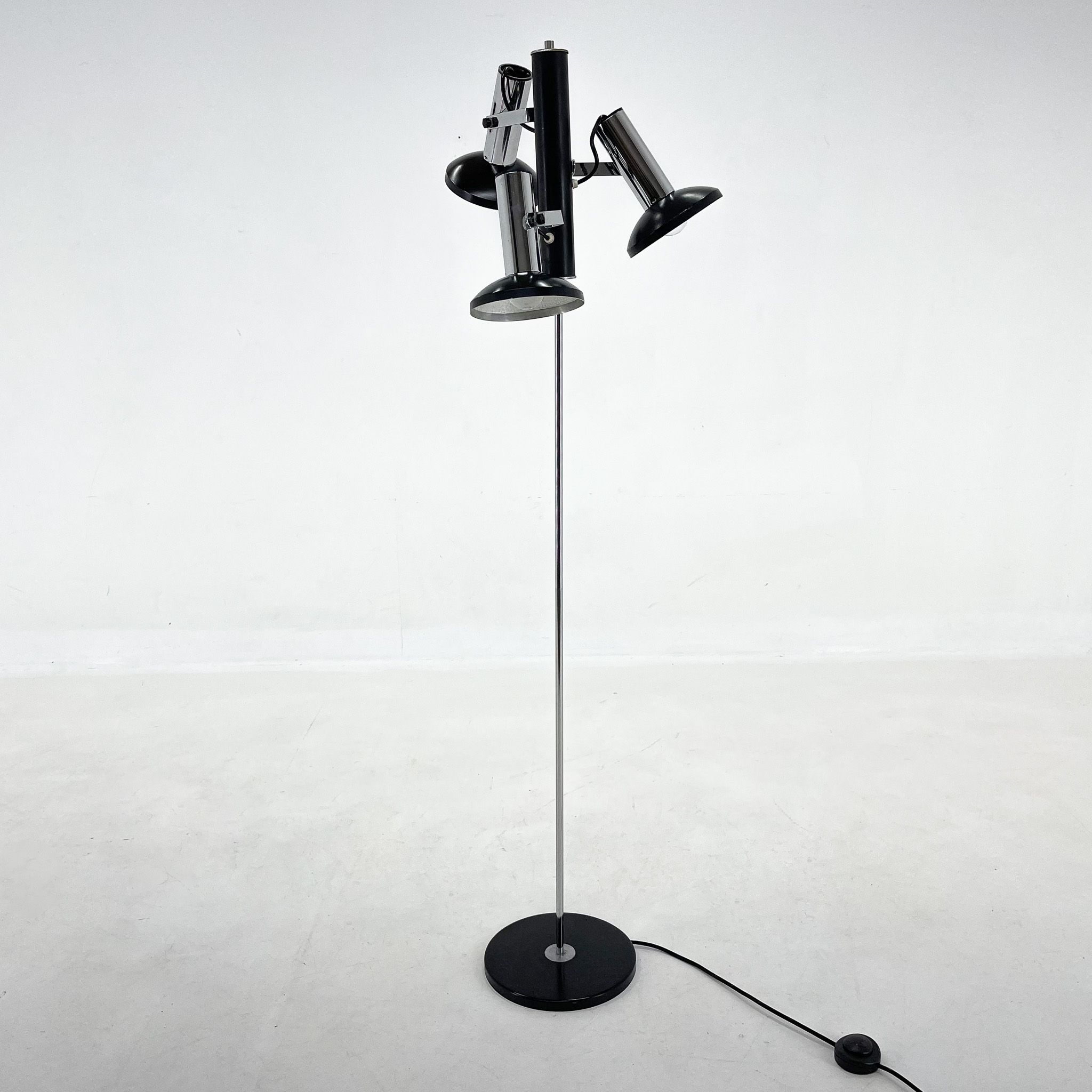 1960's Chrome 3 Spot Floor Lamp, Italy