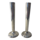 Pair of silver-plated metal candlesticks, 1930