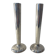 Pair of silver-plated metal candlesticks, 1930