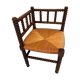Corner chair wood turned vintage, 50-60s