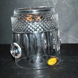 Vintage crystal moulded and cut ice bucket