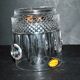Vintage crystal moulded and cut ice bucket