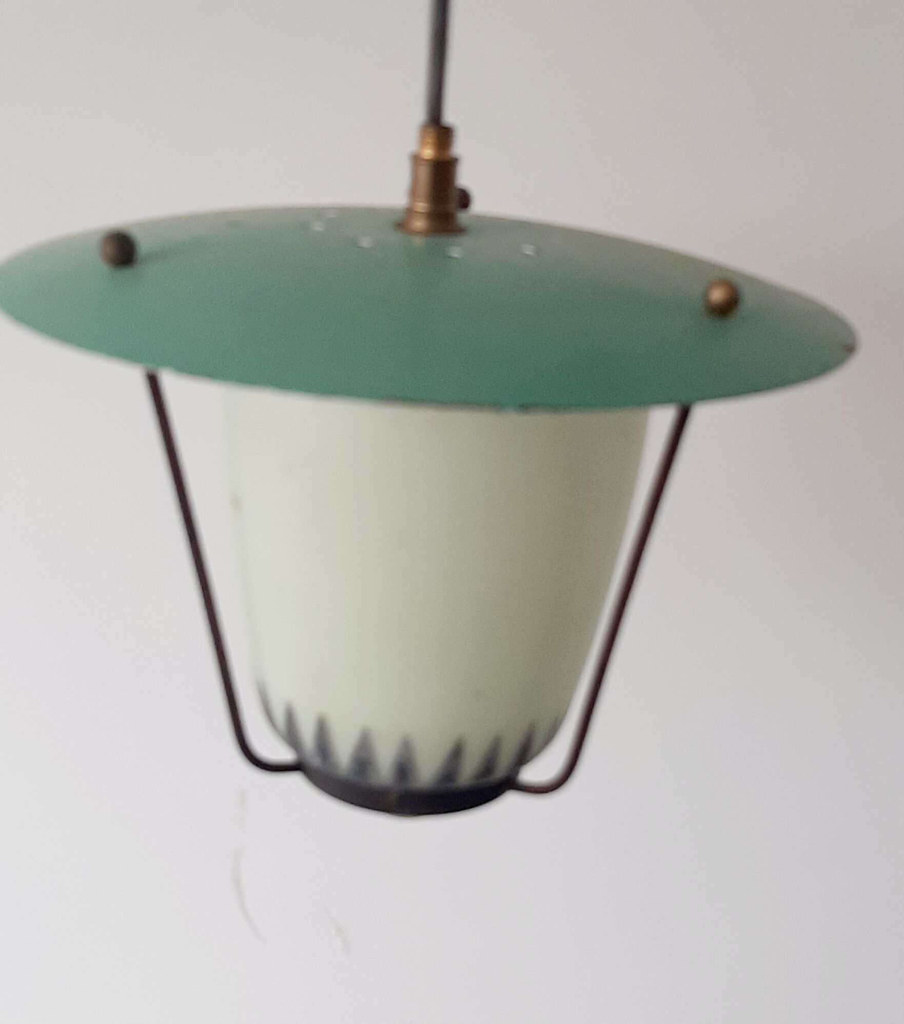 Vintage suspension lamp 50s