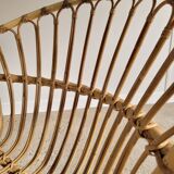 Fauteuil en rotin vintage