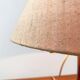 Mid-century Danish glass table lamp by Holmegaard