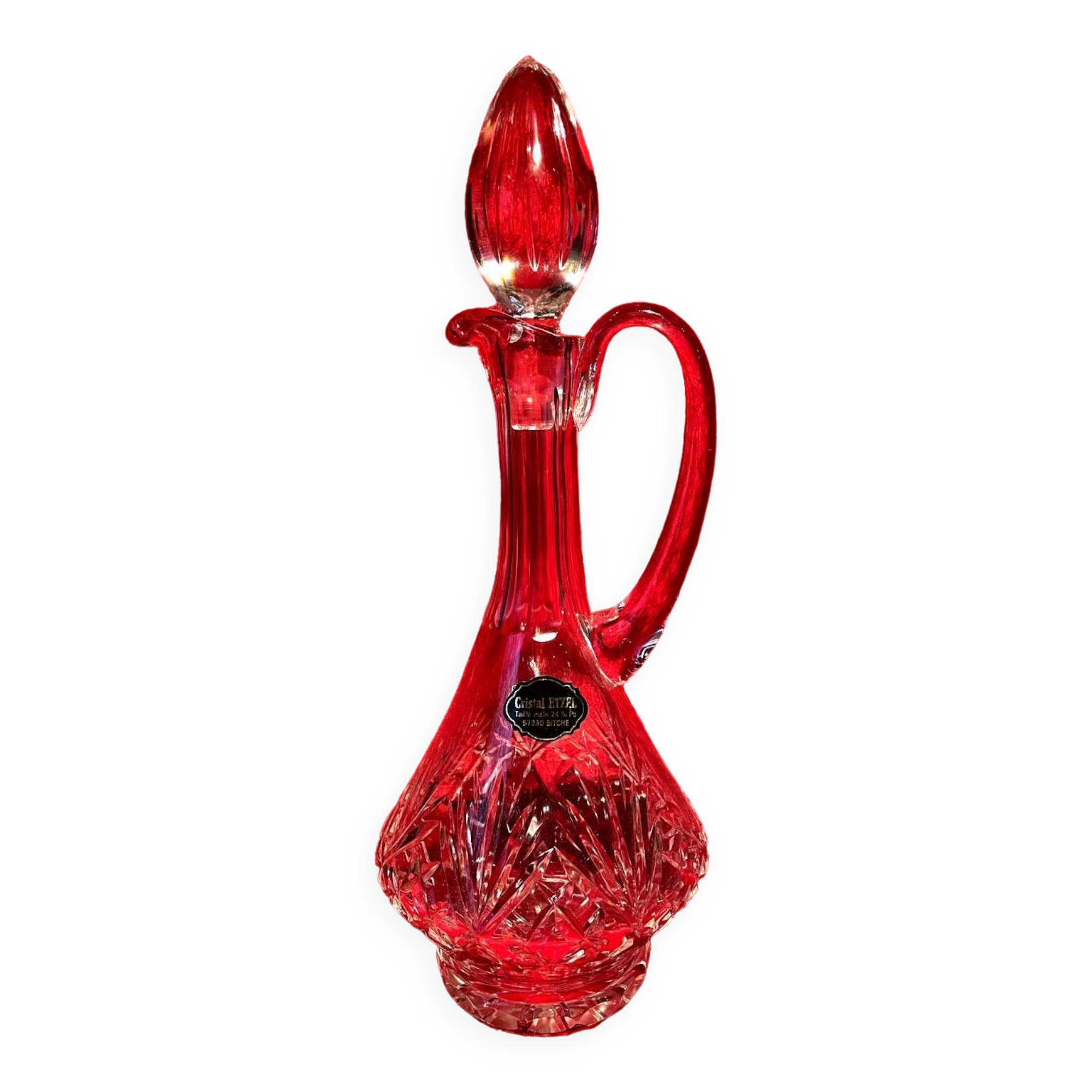 Carafe a liqueur en cristal etzel bitche