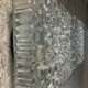 Pair of vintage wall lamps or ceiling lamp in molded glass 70s