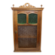 Art Deco display case in solid wood and glass, 1930s