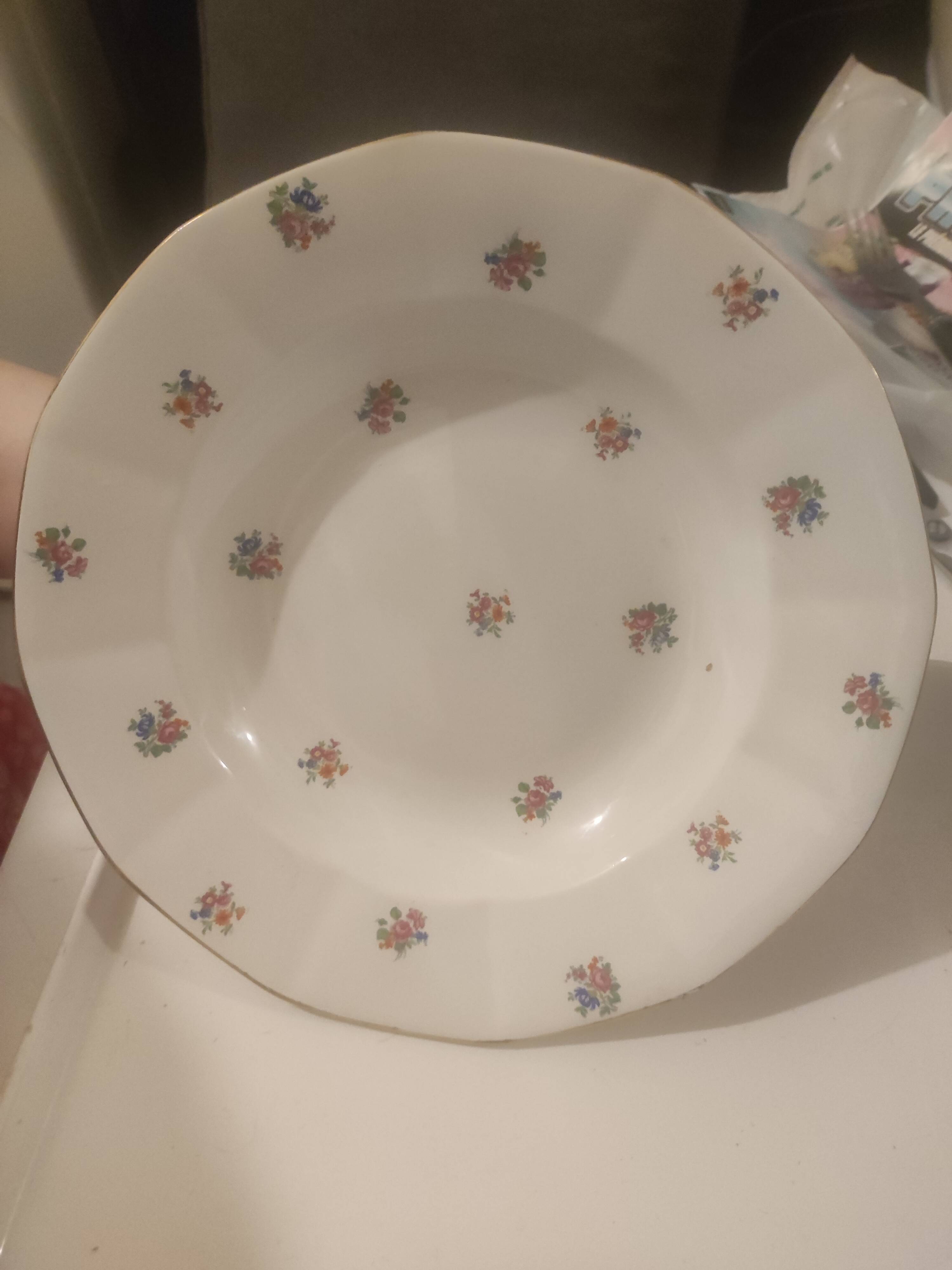 Assiette  digoin& Sarreguemines
