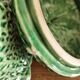 Plat et soupière  en barbotine, forme choux vert