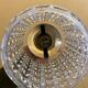 Pair of vintage wall sconces glass and porcelain