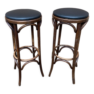 Pair of bar stools bentwood 1950