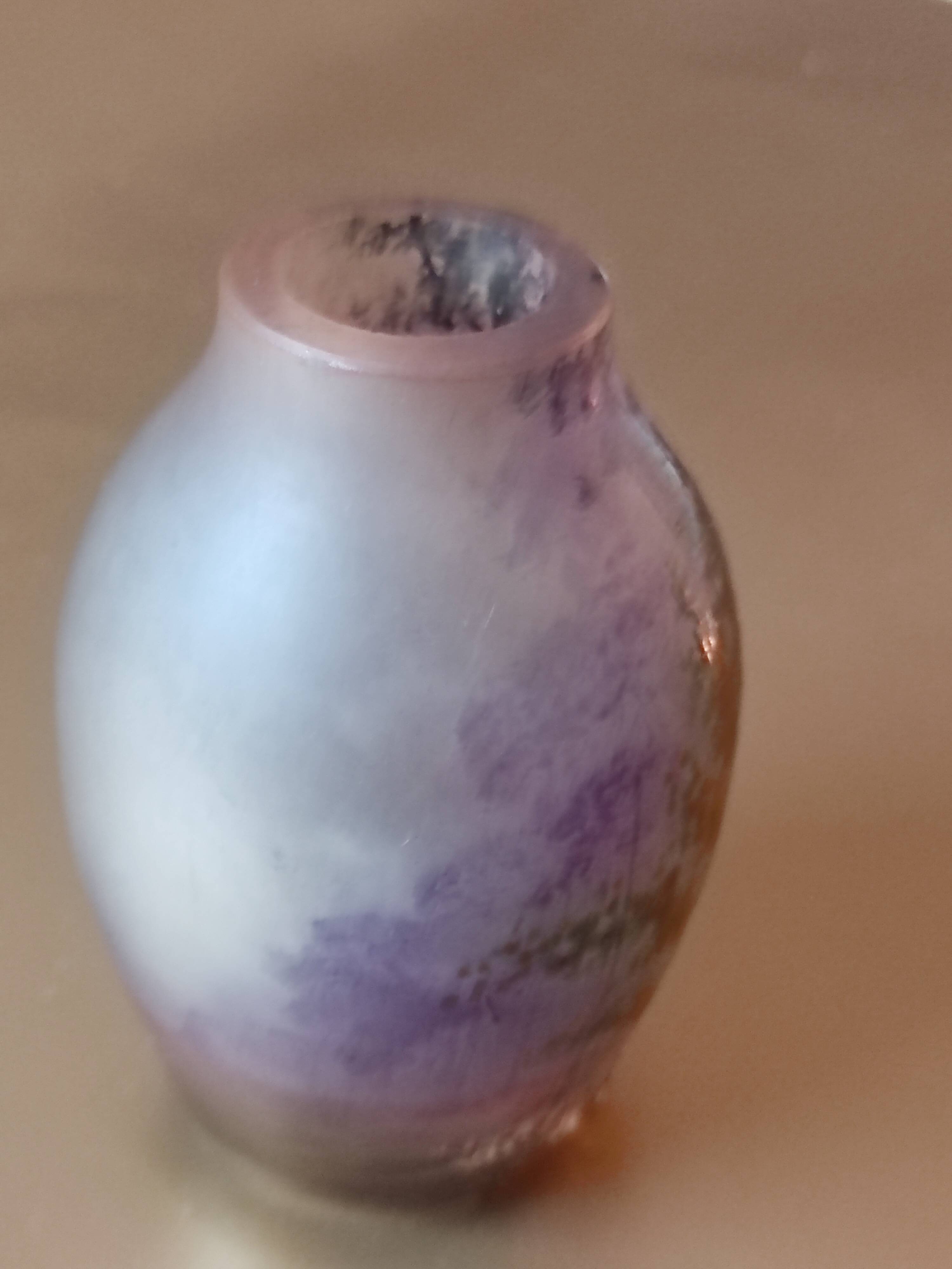 Glass paste vase