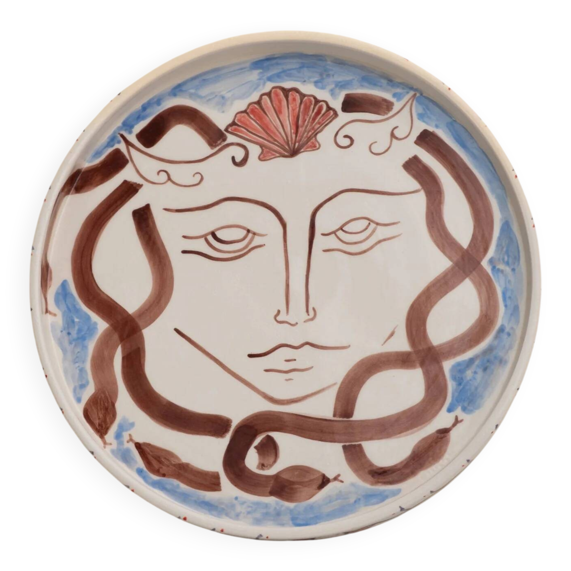 Méduse - plat en céramique