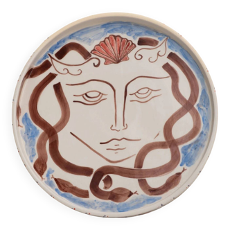 Medusa - ceramic platter