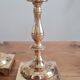 Pair of golden brass candle holders