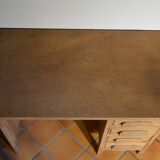 Small vintage oak administration desk