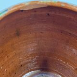 Set of 4 Flemish art nouveau stoneware