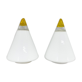 Pair of Vetri Murano table lamps by Giusto Toso, 1970's